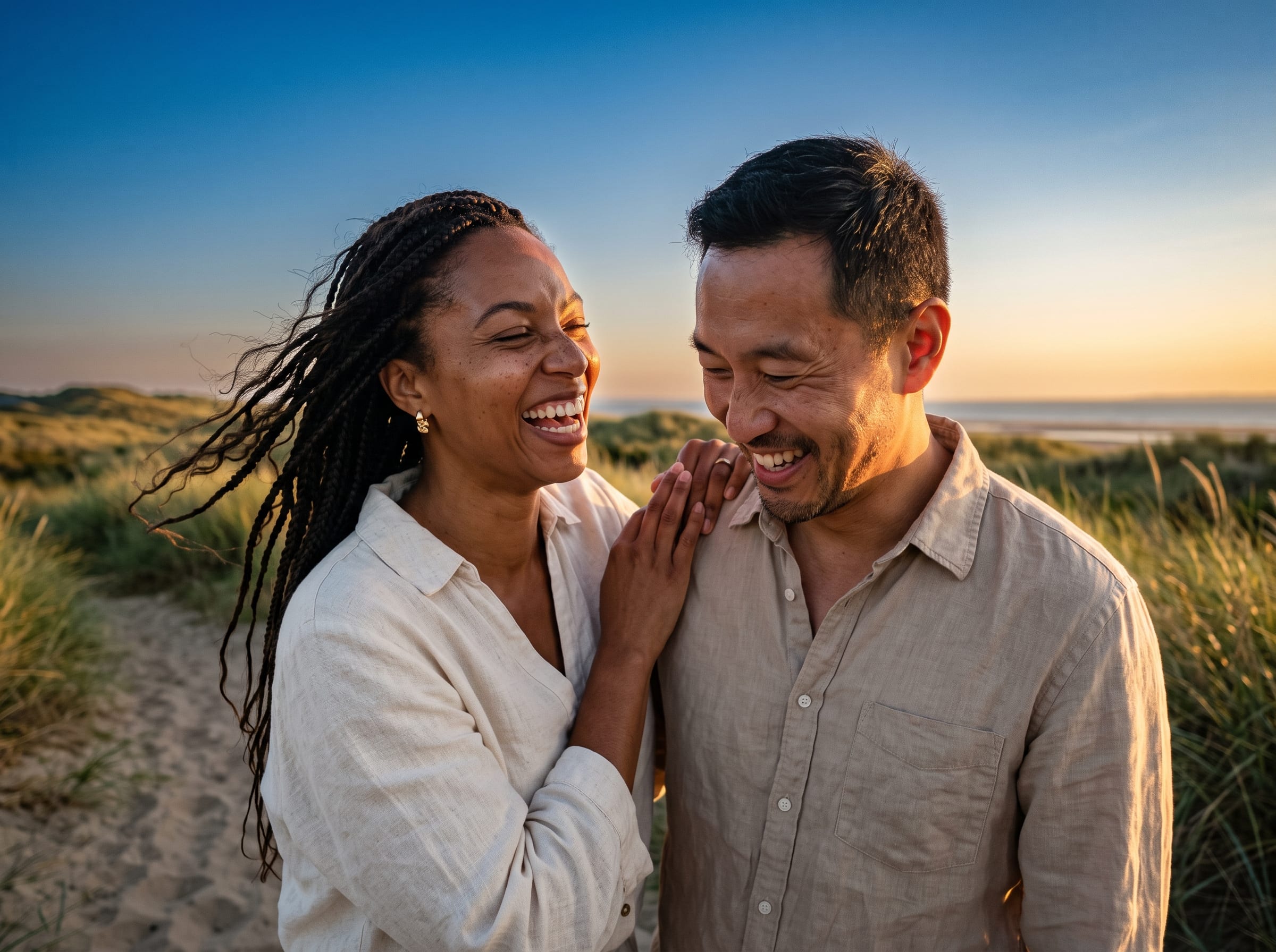Two Circle Health members laughing together